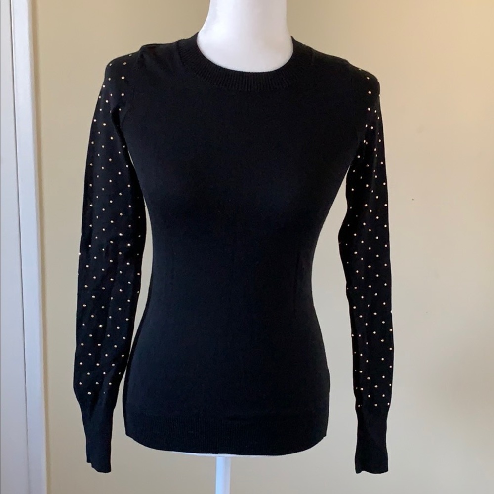 Express gold studded sweater
